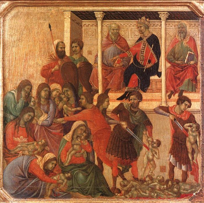 Duccio di Buoninsegna Slaughter of the Innocents oil painting image